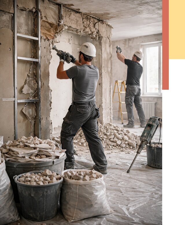 Демонтажные работы в лесном от 2807 руб. — услуги и цена под ключ | ОТДЕЛОЧНИК-Лсн