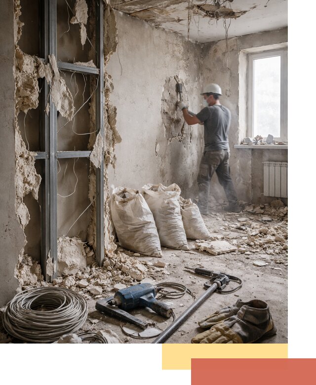 Профессиональный демонтаж зданий и конструкций в лесном