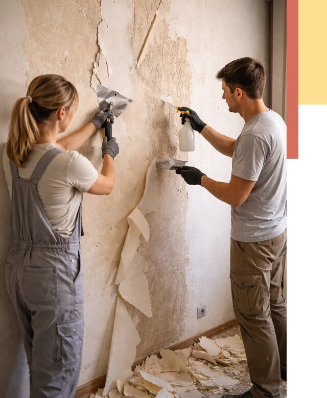 Снятие старых обоев в лесном от 5457 руб. под ключ недорого | ОТДЕЛОЧНИК-Лсн