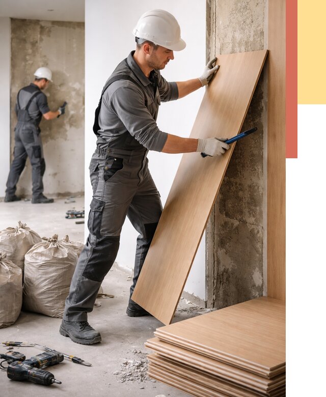 Демонтаж стеновых панелей в лесном от 3638 руб. за м² быстро и недорого | ОТДЕЛОЧНИК-Лсн