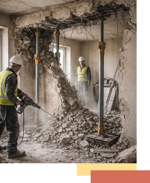 Снос несущих стен в лесном с гарантией безопасности и качества