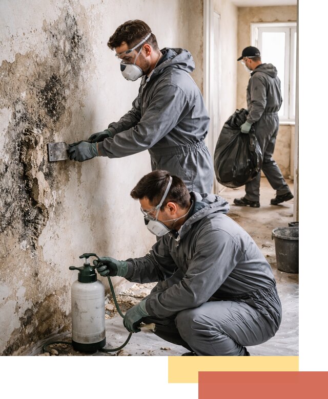 Удаление плесени со стен профессионально в лесном