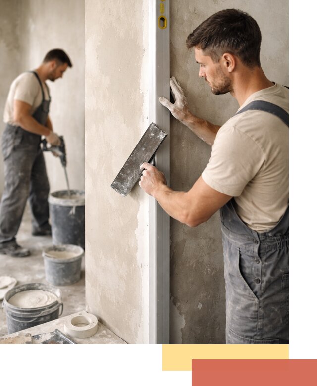 Выведение углов стен в лесном: монтаж и оштукатуривание