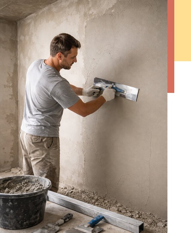 Штукатурка стен без маяков в лесном от 7484 руб/м2 — услуги и цена | ОТДЕЛОЧНИК-Лсн