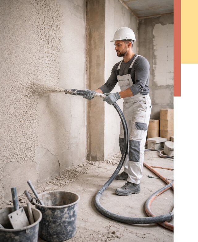 Машинная штукатурка стен в лесном под ключ от 6757 руб./м2 | ОТДЕЛОЧНИК-Лсн