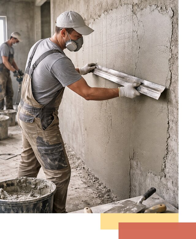 Штукатурка бетонных стен в лесном качественно и долговечно