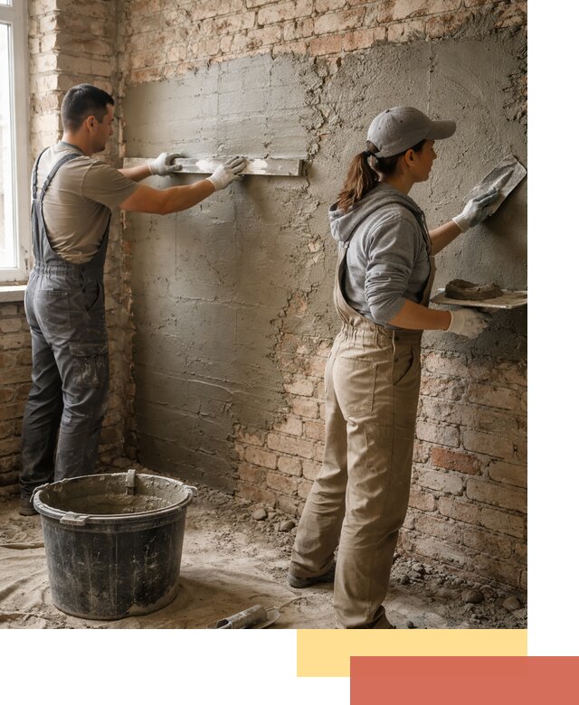 Штукатурка кирпичных стен в лесном — качественно и надежно