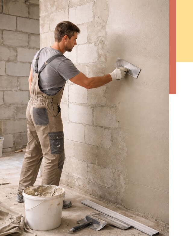 Штукатурка стен из газобетона в лесном от 2183 руб./м2 — быстро и недорого | ОТДЕЛОЧНИК-Лсн