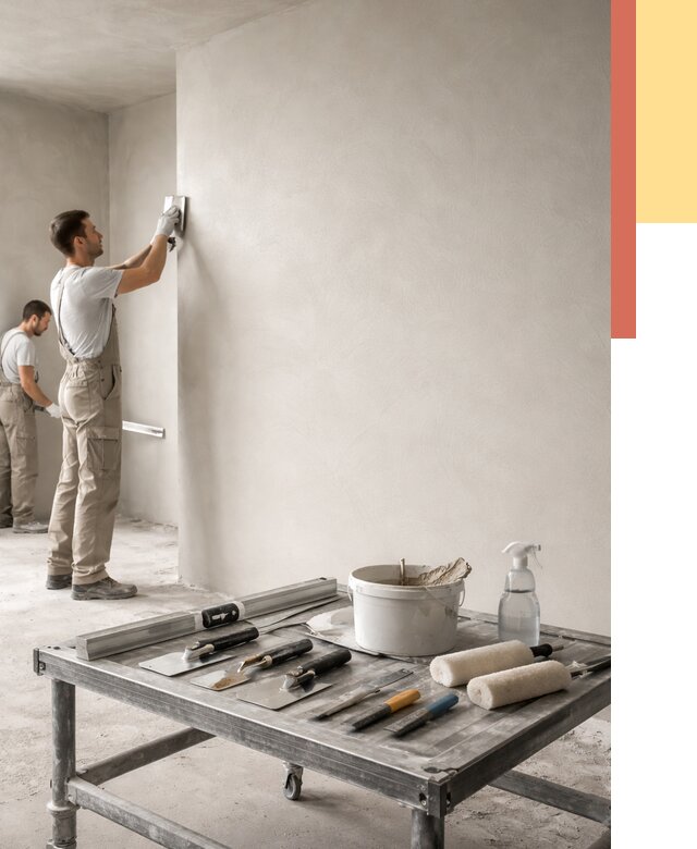 Штукатурка стен под покраску в лесном от 4678 руб./м² — качественно и недорого | ОТДЕЛОЧНИК-Лсн