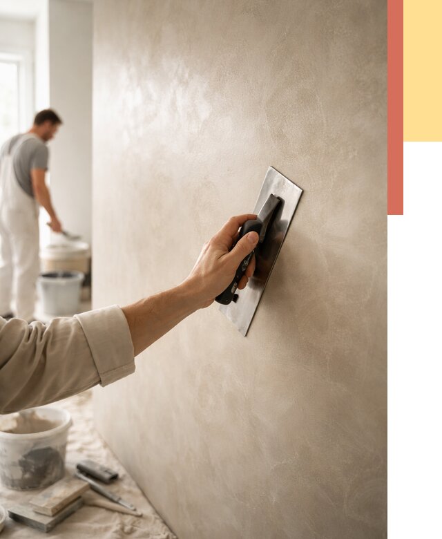 Венецианская штукатурка в лесном от 3638 руб/м² — нанесение стен под ключ | ОТДЕЛОЧНИК-Лсн