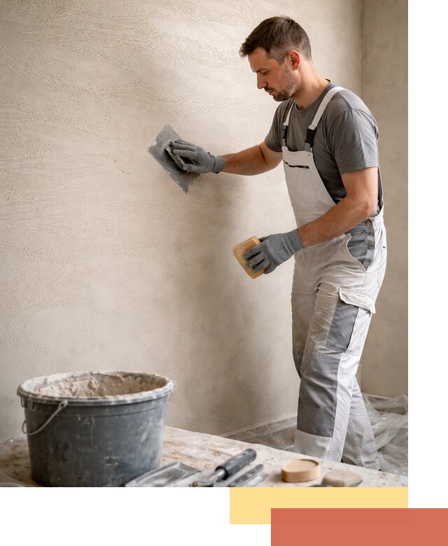 Декоративная штукатурка травертин в лесном для стен и потолков