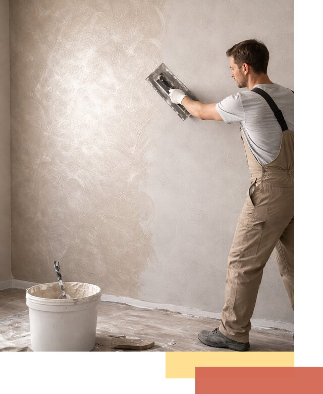 Декоративная штукатурка «Мокрый шелк» под ключ в лесном