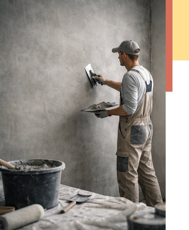 Декоративная штукатурка под бетон в лесном от 2599 руб./м² — нанесение под ключ | ОТДЕЛОЧНИК-Лсн