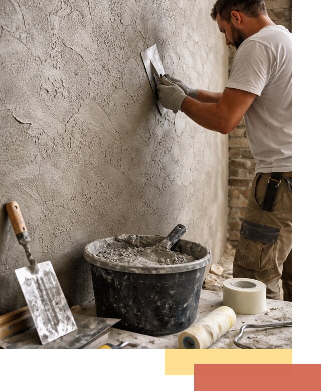 Декоративная штукатурка лофт в лесном — отделка стен и потолков