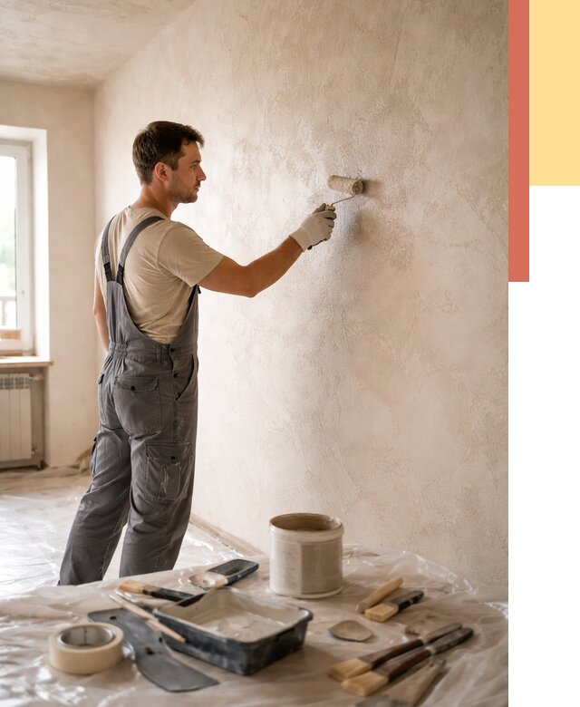 Нанесение лессирующей краски по декоративке в лесном от 1819 руб. | ОТДЕЛОЧНИК-Лсн