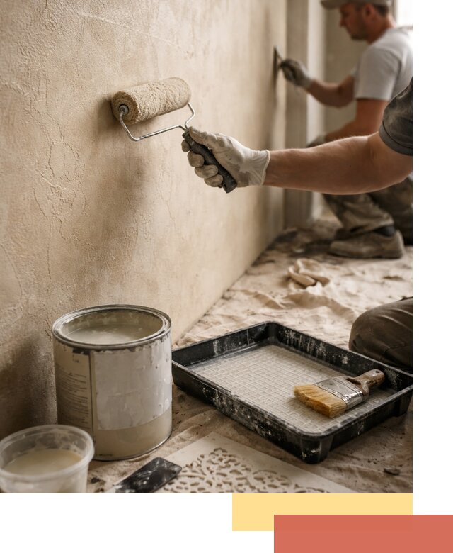 Лессирующая краска для декоративной отделки в лесном