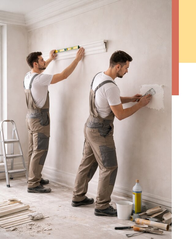 Монтаж лепнины на стены в лесном от 4678 руб. — недорого, быстро | ОТДЕЛОЧНИК-Лсн