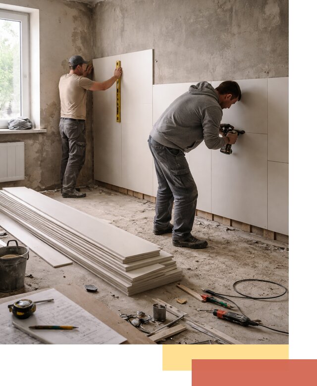 Монтаж ПВХ панелей на стены в лесном качественно и быстро