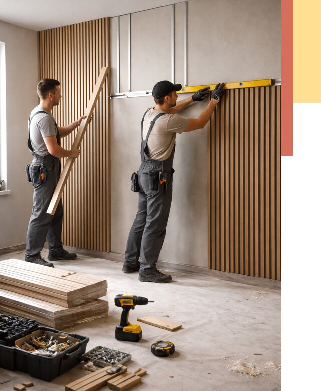 Монтаж реечных панелей на стены в лесном от 1247 руб. — быстро и недорого | ОТДЕЛОЧНИК-Лсн