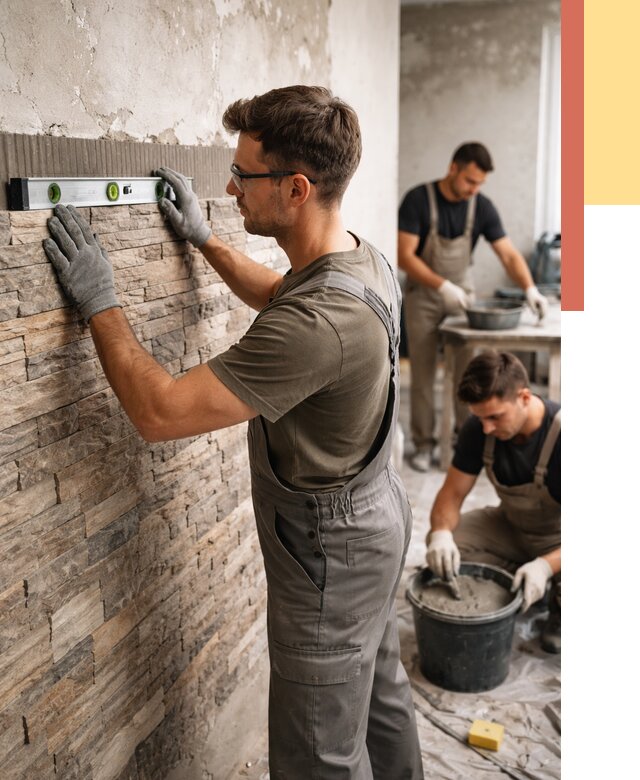 Монтаж искусственного камня в лесном от 4678 руб. под ключ | ОТДЕЛОЧНИК-Лсн