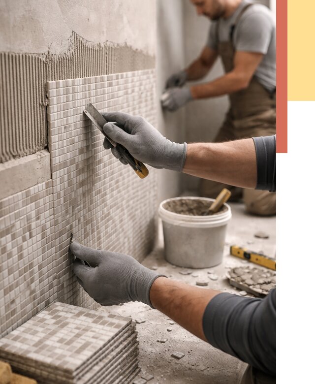 Облицовка стен мозаикой в лесном от 3326 руб/м2 — укладка мозаики на стены | ОТДЕЛОЧНИК-Лсн