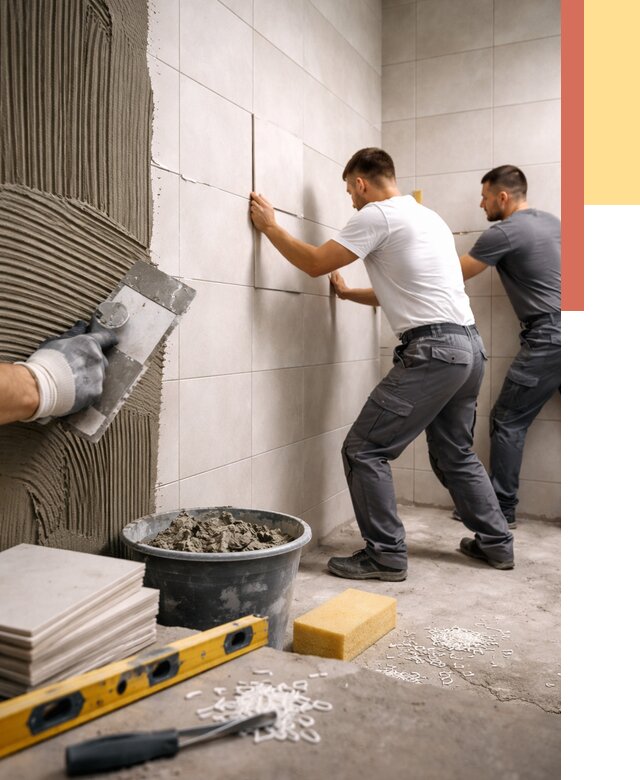 Укладка плитки на стены в лесном от 884 руб. — качественно и недорого | ОТДЕЛОЧНИК-Лсн