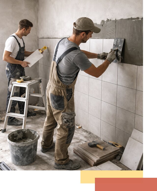 Укладка плитки на стены в лесном профессионально и надежно