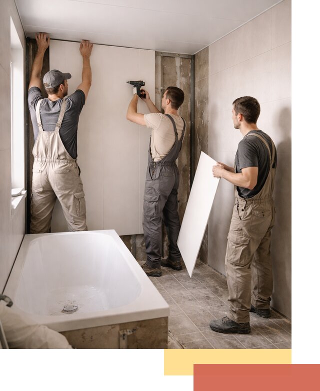 Отделка ванной панели ПВХ профессионально в лесном