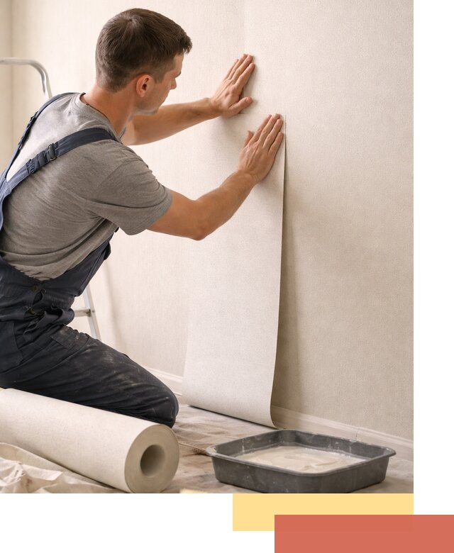 Поклейка флизелиновых обоев в лесном качественно и быстро