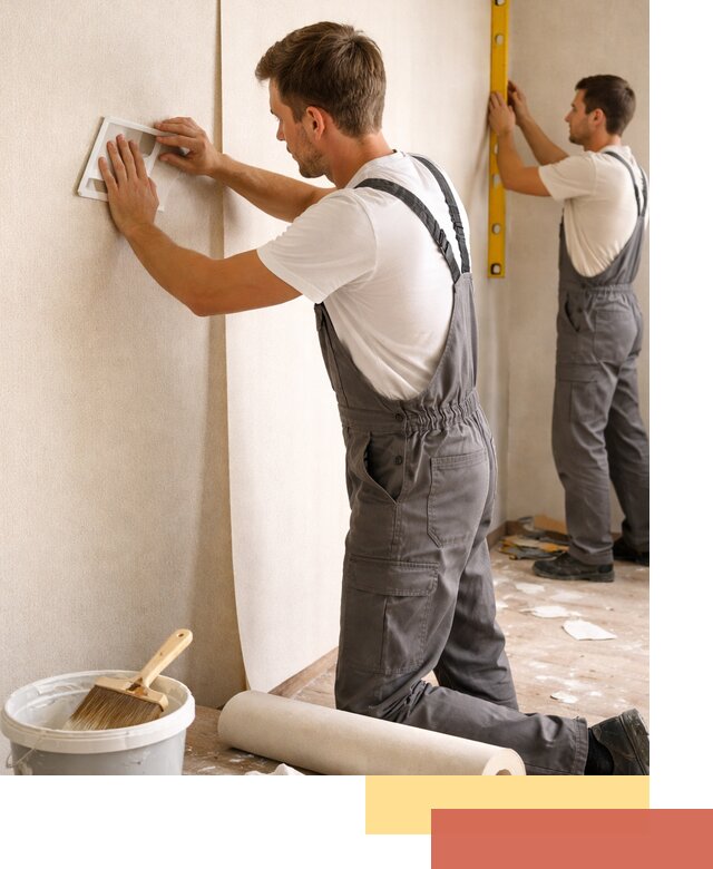 Поклейка бумажных обоев в лесном качественно и недорого