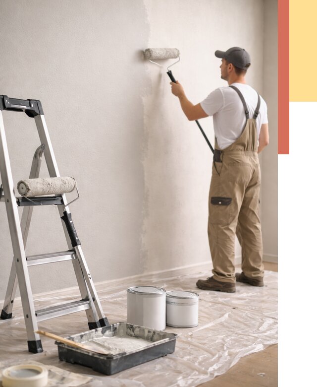 Покраска стен латексной краской в лесном от 4678 руб. за м2 | ОТДЕЛОЧНИК-Лсн