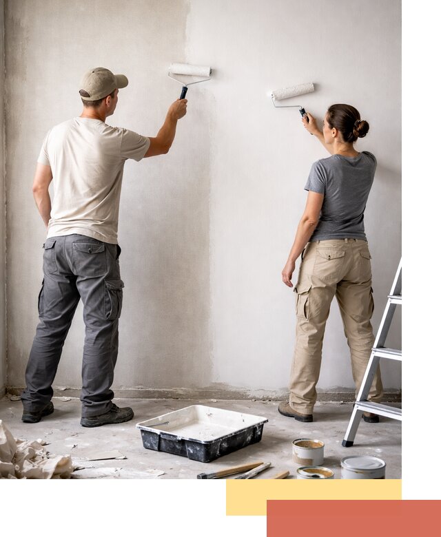 Окраска стен по стеклохолсту в лесном качественно и долговечно