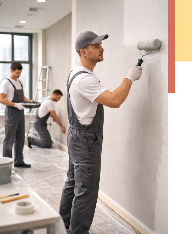 Покраска стен в офисе в лесном от 8836 руб. — быстро и недорого | ОТДЕЛОЧНИК-Лсн