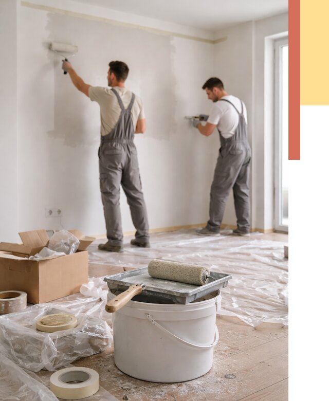 Покраска стен в квартире в лесном от 2599 руб/м2 — быстро и недорого | ОТДЕЛОЧНИК-Лсн