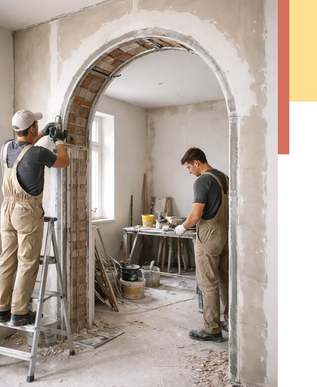 Устройство арочного проема в лесном от 9875 руб. под ключ — быстро и недорого | ОТДЕЛОЧНИК-Лсн