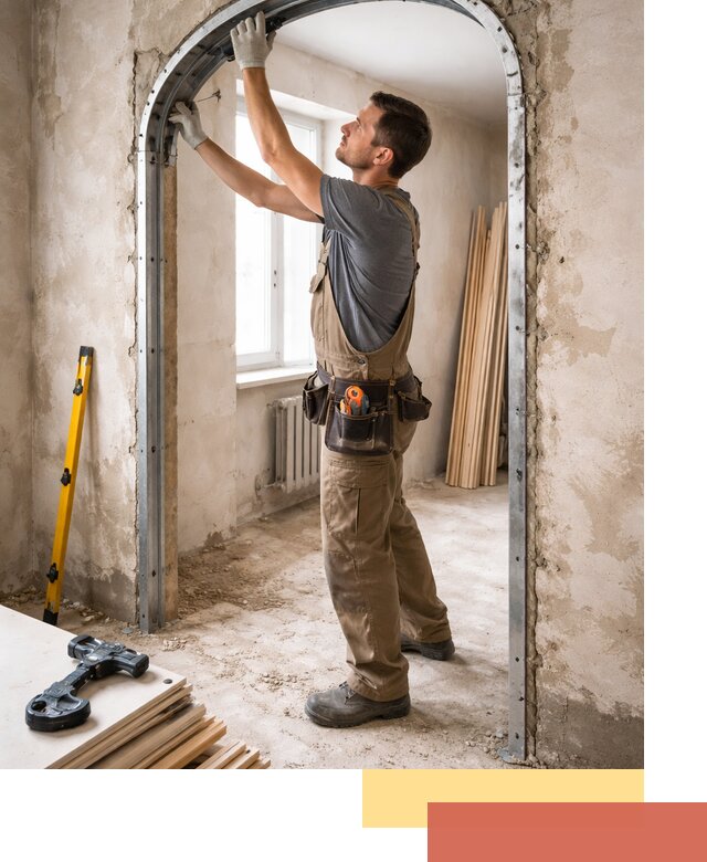 Устройство арочного проема в лесном под ключ