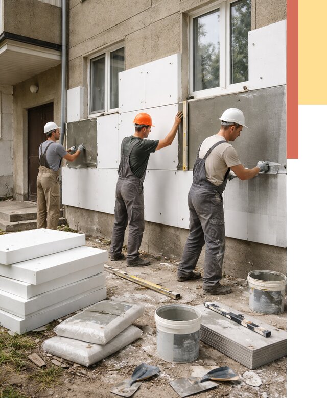 Утепление стен пенопластом в лесном от 1819 руб. — недорого и под ключ | ОТДЕЛОЧНИК-Лсн