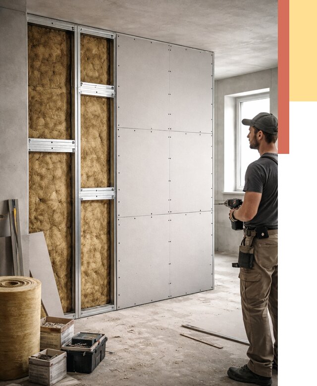 Усиленная перегородка под навеску в лесном от 13306 руб. — монтаж под ключ | ОТДЕЛОЧНИК-Лсн