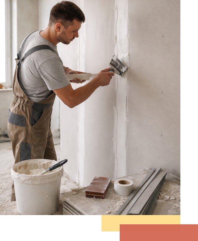 Шпаклевка перегородок из гипсокартона в лесном качественно и быстро