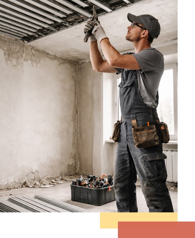 Демонтаж реечного потолка в лесном быстро и аккуратно