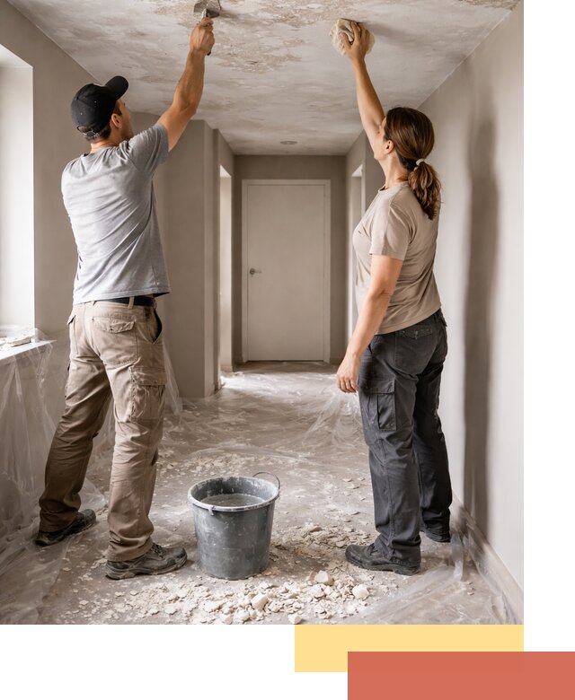 Удаление побелки с потолка в лесном — быстро и аккуратно