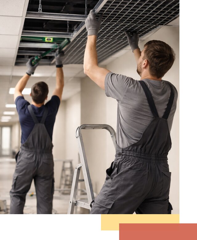 Монтаж потолка Грильято в лесном: установка под ключ качественно