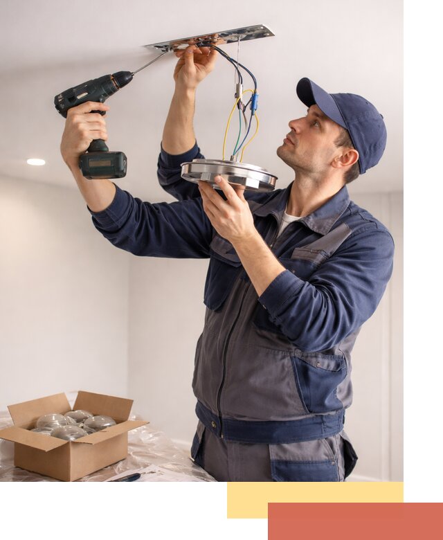 Установка люстры в натяжной потолок в лесном