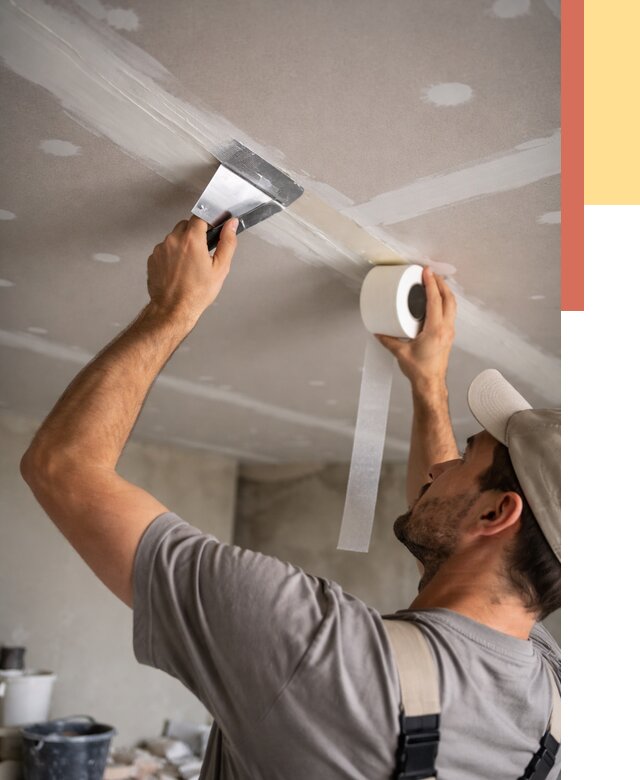 Обработка швов потолка ГКЛ в лесном от 7796 руб. под ключ | ОТДЕЛОЧНИК-Лсн