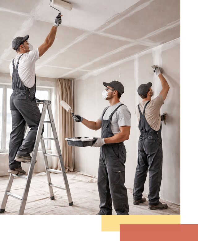 Покраска потолка из гипсокартона в лесном качественно и недорого