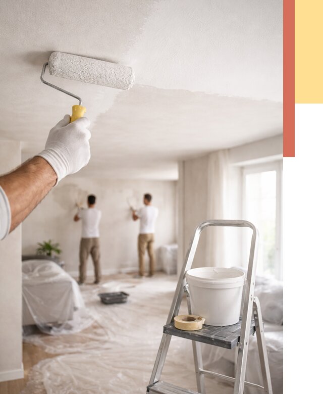 Покраска потолка акриловой краской в лесном от 2599 руб. | ОТДЕЛОЧНИК-Лсн