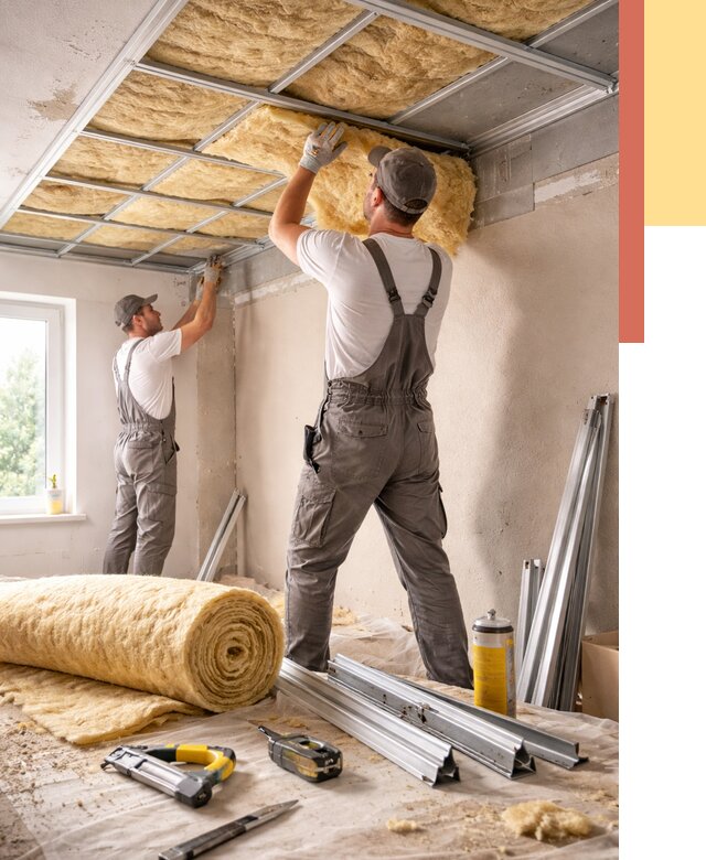 Утепление потолка в лесном от 7484 руб/м2 — недорого, быстро, под ключ | ОТДЕЛОЧНИК-Лсн