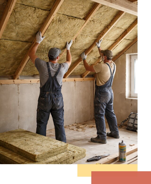 Утепление потолка минеральной ватой в лесном