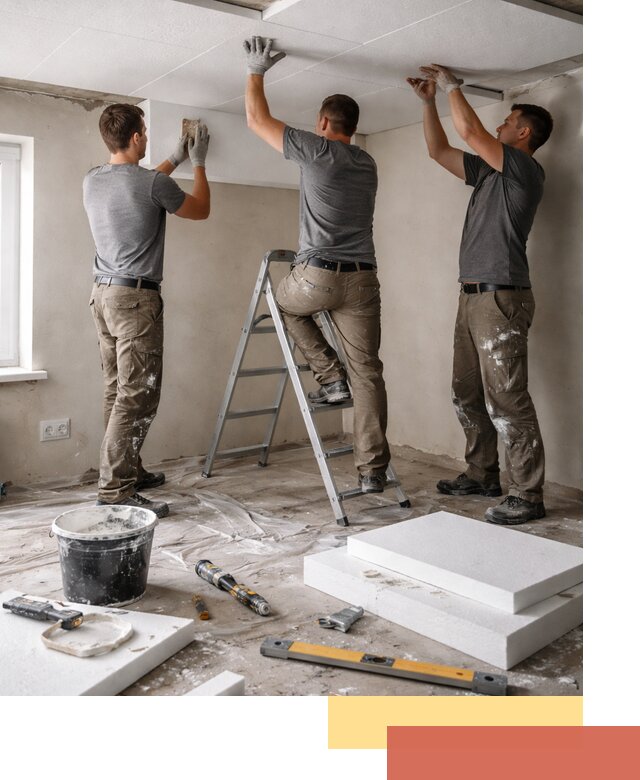 Утепление потолка пенопластом в лесном быстро и качественно